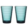 Iittala Aino Aalto Vannglass 2-Pack 33 Cl Havbla Outlet