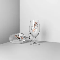 Kosta Boda All About You Ølglass 40 Cl 2-Pakn. Near You Beer (Rusty Orange) New