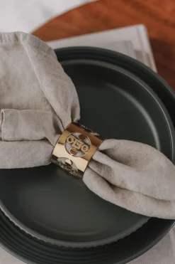 Hilke Collection Anima Gemella Serviettring 2-Pakning Messing Outlet