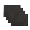 House Doctor Bamb Spisebrikke 33X45 Cm 4-Stk. Svart New
