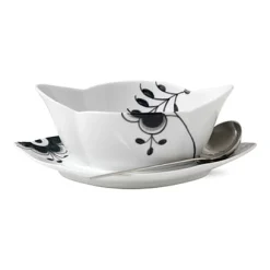 Royal Copenhagen Black Fluted Mega Sauskopp Med Skal Hot