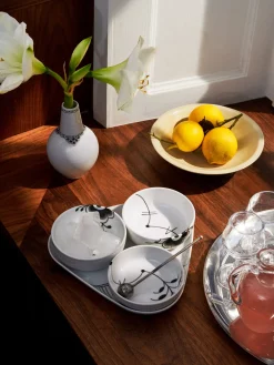 Royal Copenhagen Black Fluted Mega Serveringssett 4 Deler Best