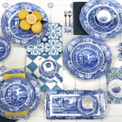 Spode Blue Italian Tekopp Med Skal Clearance