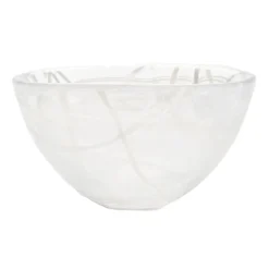 Kosta Boda Contrast Skal 160 Mm Hvit-Hvit Outlet