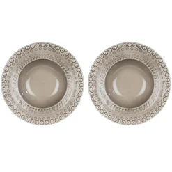 PotteryJo Daisy Dyp Tallerken O 21 Cm 2-Stk. Greige (Beige) Sale