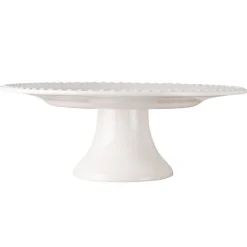 PotteryJo Daisy Kakefat O 35 Cm White New