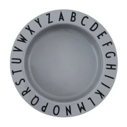 Design Letters Eat&Learn Dyp Tallerken Gra Hot