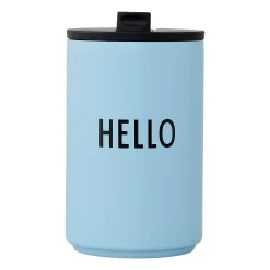 Design Letters Termokopp Light Blue-Hello Sale