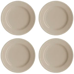 Scandi Living Dots Liten Tallerken 22 Cm 4 Stk Beige Online