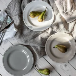 Scandi Living Dots Liten Tallerken 22 Cm 4 Stk Kremhvit Online