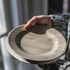 Scandi Living Dots Tallerken 28 Cm 4 Stk. Beige Discount