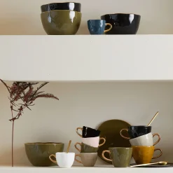 URBAN NATURE CULTURE Good Morning Coffee Kopp Amber Green Hot