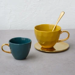 URBAN NATURE CULTURE Good Morning Coffee Kopp Blue Green Fashion