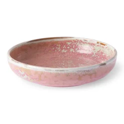 HK Living Home Chef Dyp Tallerken Medium O19,3 Cm Rustic Pink Online