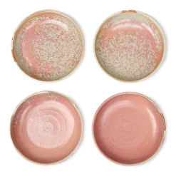HK Living Home Chef Dyp Tallerken Medium O19,3 Cm Rustic Pink Online