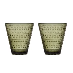 Iittala Kastehelmi Glass 30 Cl 2-Stk Mosegronn Discount