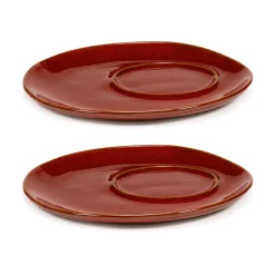 Serax La Mere Skal Til Kaffekopp O14,5 Cm 2-Pakn. Venetian Red Hot