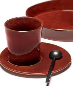 Serax La Mere Skal Til Kaffekopp O14,5 Cm 2-Pakn. Venetian Red Hot