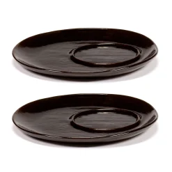 Serax La Mere Skal Til Kaffekopp O14,5 Cm 2-Pakn. Dark Brown Clearance