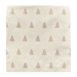 Scandi Essentials Linen Trees Servietter 33 X 33 Cm 20-Pakning Sand Outlet