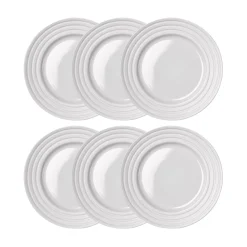 NJRD Lines Tallerken O21 Cm 6-Stk. Hvit Fashion