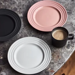 NJRD Lines Tallerken O21 Cm 6-Stk. Hvit Fashion