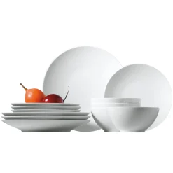 Rosenthal Loft Servise Sett Hvit 12 Deler Hot