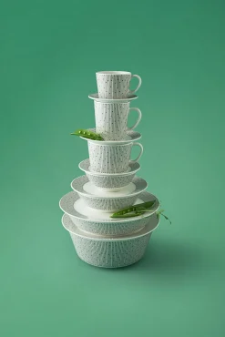 Arabia Mainio Sarastus Skal O 11,5 Cm Svart-Hvit Outlet