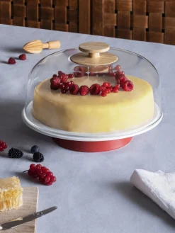 Alessi Mattina Kakefat Med Glasskuppel Fashion