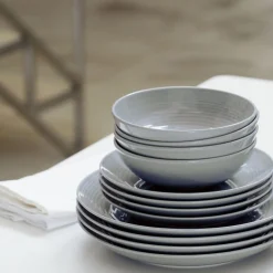 Royal Doulton Maze Tallerken 12 Deler Morkegra Sale