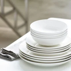 Royal Doulton Maze Tallerken 12 Deler Hvit Clearance