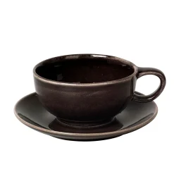 Broste Copenhagen Nordic Coal Tekopp Med Asjett Fashion