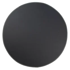 Ørskov Orskov Spisebrikke Skinn Rund Sort Online