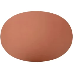 Ørskov Orskov Spisebrikke Skinn Oval 47X34 Cm Cognac Fashion