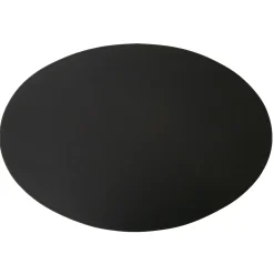 Ørskov Orskov Spisebrikke Skinn Oval 47X34 Cm Svart Outlet