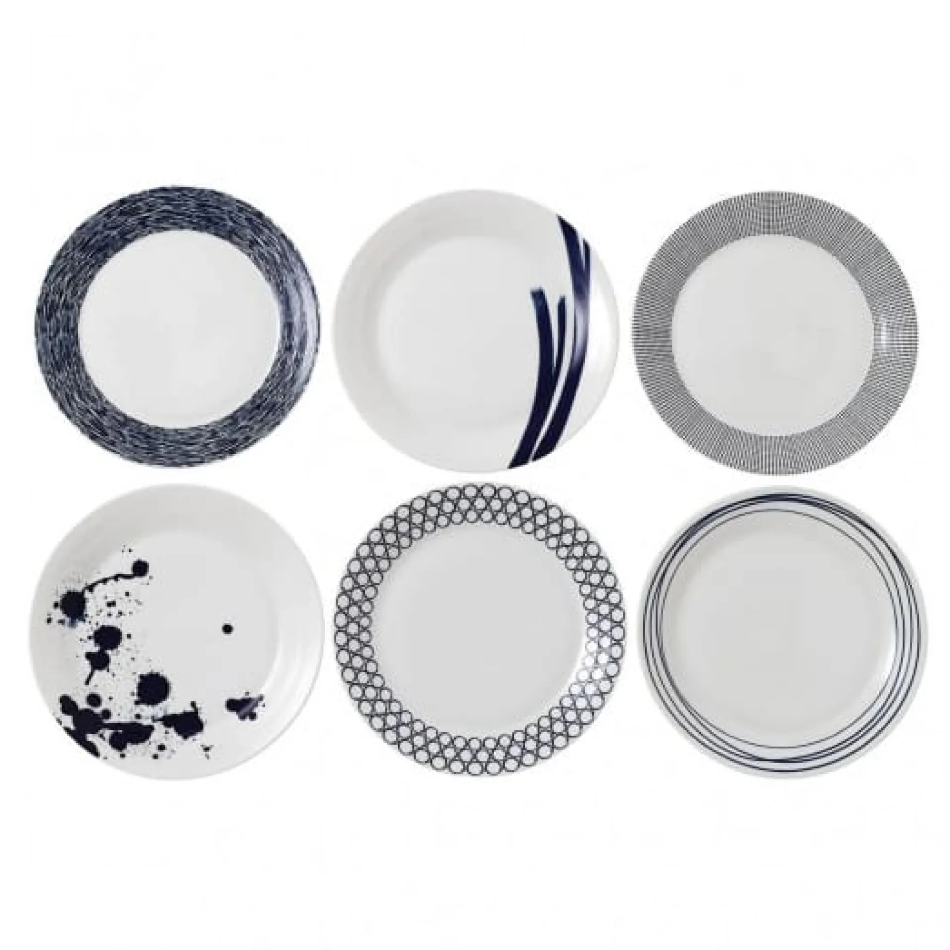 Royal Doulton Pacific Tallerken Bla 6 Deler 28 Cm Best