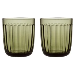 Iittala Raami Vannglass 2- Stk. Mosegronn Best