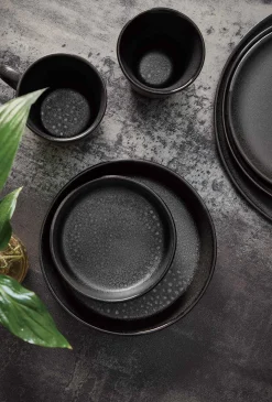 Aida Raw Suppetallerken O19,4 Cm Titanium Black Outlet