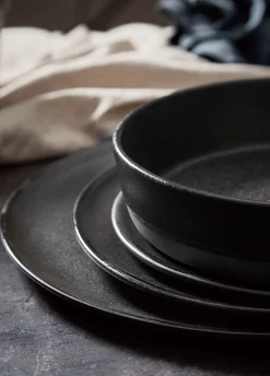 Aida Raw Tallerken O28 Cm Titanium Black Discount