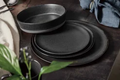 Aida Raw Tallerken O28 Cm Titanium Black Discount