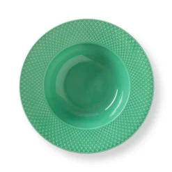 Lyngby Porcelæn Rhombe Dyp Tallerken Gronn Online