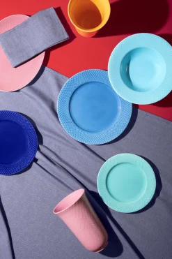 Lyngby Porcelæn Rhombe Dyp Tallerken O 24,5 Cm Hot