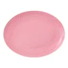 Lyngby Porcelæn Rhombe Ovalt Serveringsfat 21,5 X 28,5 Cm Rosa Online
