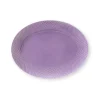 Lyngby Porcelæn Rhombe Ovalt Serveringsfat 35X26,5 Cm Lyselilla Online