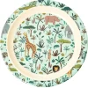 RICE Barnetallerken Jungle Animals Green-Multi Fashion
