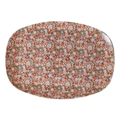 RICE Melamintallerken 22X30 Cm Fall Flower Fashion