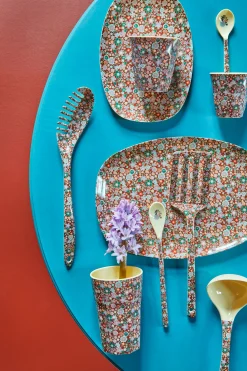 RICE Melamintallerken 22X30 Cm Fall Flower Fashion