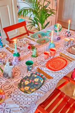 RICE Melamintallerken 22X30 Cm Zig Zag Fashion