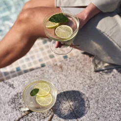 Ferm LIVING Ripple Champagneglass 2-Pakn. Klar Outlet