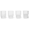 Ferm LIVING Ripple Espressoglass 6 Cl 4-Pakning Klar New